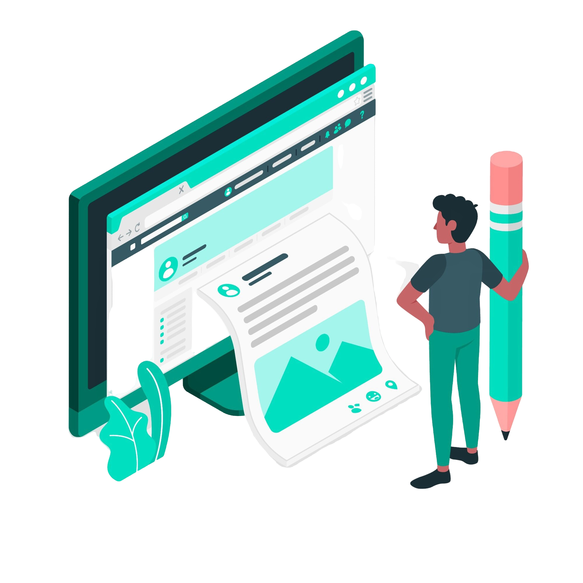 Website cloning illustration